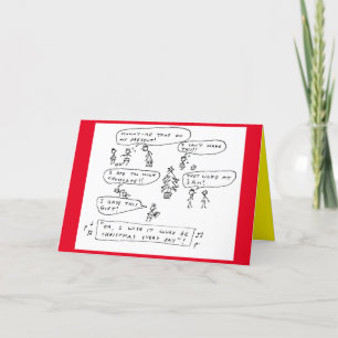 Tarjeta Festiva Funny Family Chaos Navidades Personalizado