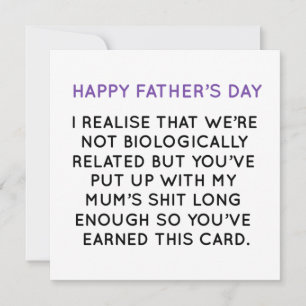Tarjeta Festiva  Funny Fathers Day Card