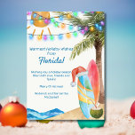 Tarjeta Festiva Funny Florida Sandy Beach Surf Boards Navidades<br><div class="desc">Envíe saludos cálidos con una tarjeta de vacaciones para Navidades tropicales de Sandy Beach Surf Boards Tarjeta de vacaciones para Navidades tropicales para de la isla tropical con esta tarjeta de vacaciones de Sandy Beach! Esta hermosa tarjeta ilustrada muestra una vibrante escena de surf en la playa tropical con dos...</div>