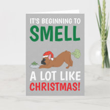 Funny Frenchie Farting Navidades