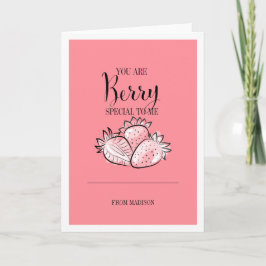 Tarjeta Festiva Funny Fruit Pun Berry Special ValentCard