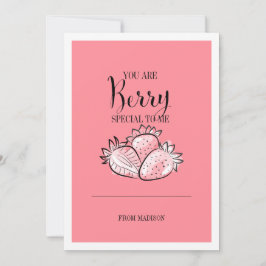 Tarjeta Festiva Funny Fruit Pun Berry Special ValentCard