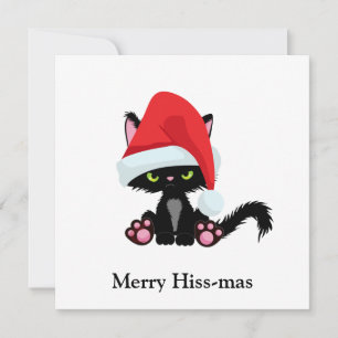 Tarjeta Festiva Funny Grumpy Cat Navidades