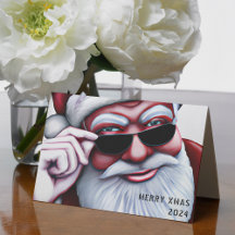Funny Guay Santa Claus en Navidades de lentes de s