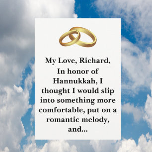 Tarjeta Festiva Funny Hannukah Hanukka Chanukah Chanuka Card