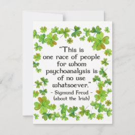 Tarjeta Festiva Funny Irish Quote St Patricks Card
