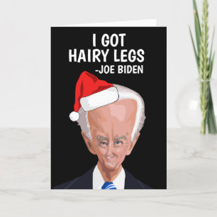 TARJETA FESTIVA FUNNY JOE BIDEN NAVIDADES GREETING CARD