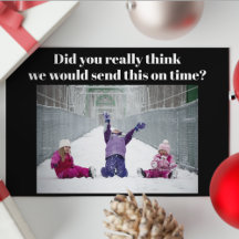 Funny Late Family Photo Navidades