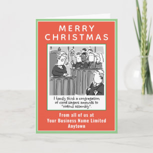 Tarjeta Festiva Funny Legal o Navidades de Law Company