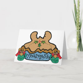 Tarjeta Festiva Funny Moose Humor Navidades