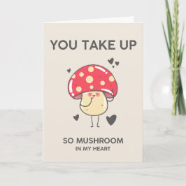 Tarjeta Festiva Funny Mushroom Pun Valentine