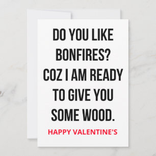 Tarjeta Festiva Funny Naughty El día de San Valentín Card Card