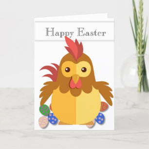 Tarjeta Festiva Funny Personalizado Rooster Easter