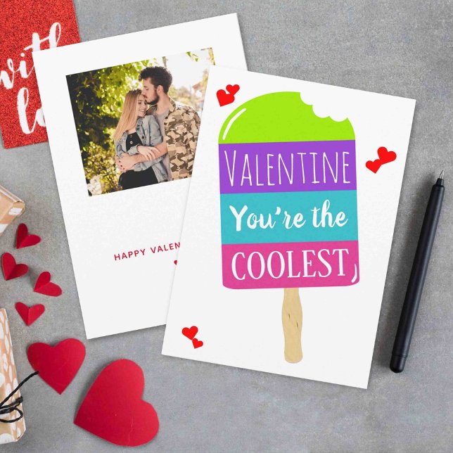 Tarjeta Festiva Funny Popsicle Whimsy El día de San Valentín (Subido por el creador)