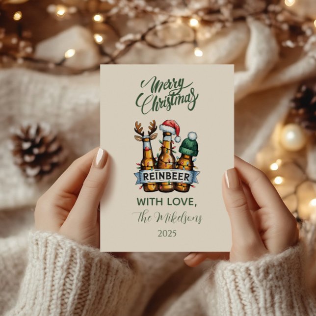 Tarjeta Festiva Funny Reinbeer Christmas (Subido por el creador)