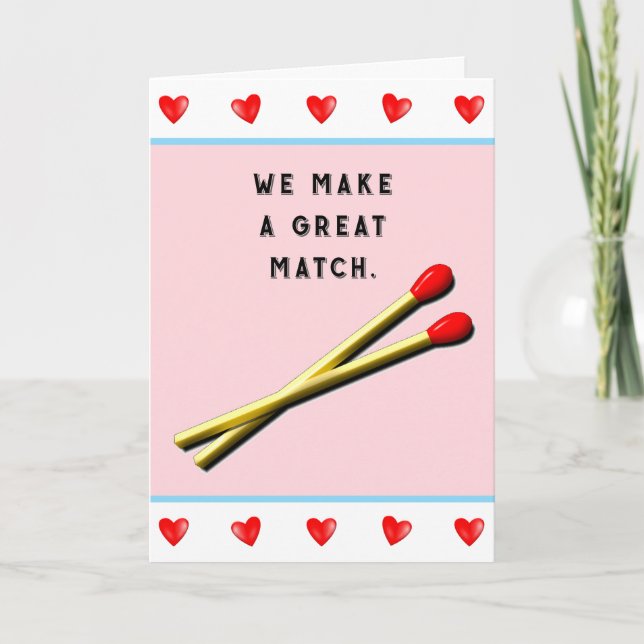 Tarjeta Festiva Funny Romantic Valentine (Anverso)