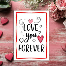 Tarjeta Festiva Funny Romantic Valentine Card for Husband Sketch