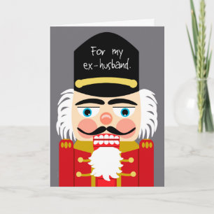 Tarjeta Festiva Funny Rude Nutcracker Navidades ex marido