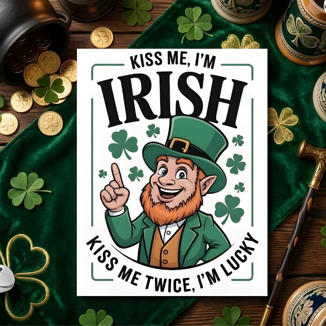 Tarjeta Festiva Funny St Patrick’s Day Card for Him (Subido por el creador)