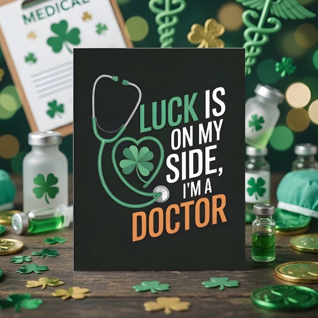 Tarjeta Festiva Funny St Patrick’s Day Doctor Card (Subido por el creador)