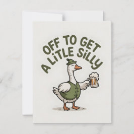 Tarjeta Festiva Funny St Patrick’s Day Goose Card