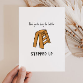 Tarjeta Festiva Funny Stepdad Pun Fathers Day