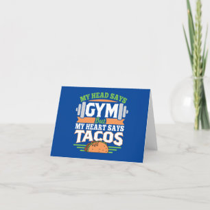 Tarjeta Festiva Funny Taco Lover