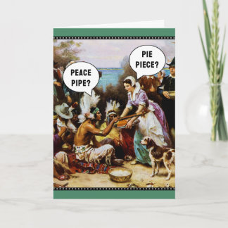 Tarjeta Festiva Funny Thanksgiving