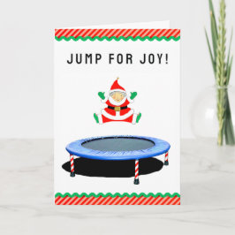 Tarjeta Festiva Funny Trampoline Christma