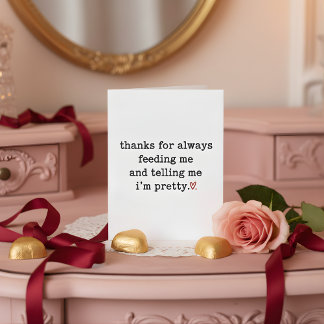 Tarjeta Festiva Funny Valentines Day Card for Boyfriend Love You