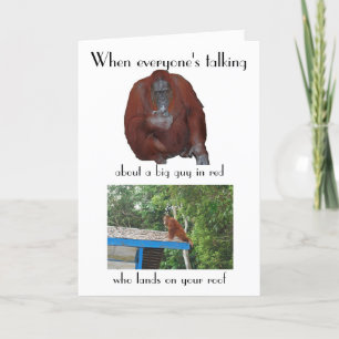 Tarjeta Festiva Funny Wildlife Navidades