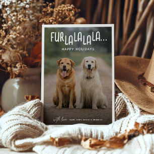 Tarjeta Festiva FUR LA LA LA LA LA... Navidades de Dog Photo