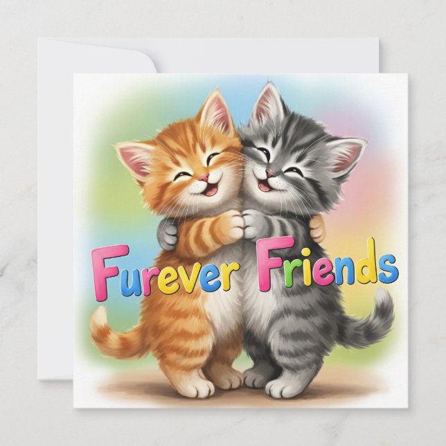 Tarjeta Festiva Furever Friends (Anverso)