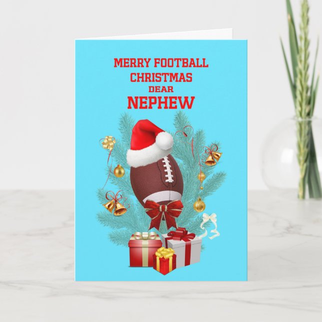 Tarjeta Festiva Fútbol de los Navidades nepalíes (Anverso)