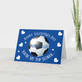 Tarjeta Festiva Fútbol divertidísimo mi mejor jugador Valentín