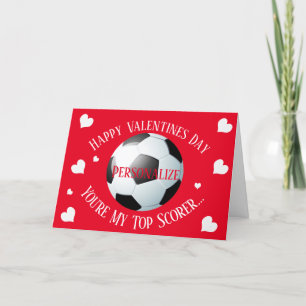 Tarjeta Festiva Fútbol gracioso que eres mi mejor jugador Valentin