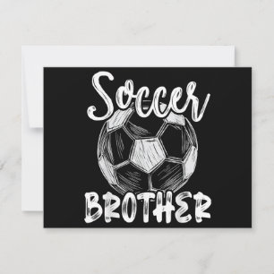 Tarjeta Festiva Fútbol Hermano Hombres Familia Jugador de Equipo S