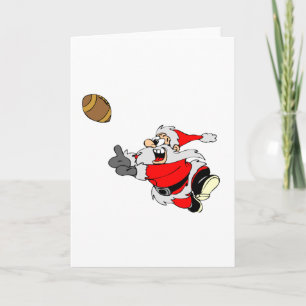 Tarjeta Festiva Fútbol Santa Claus