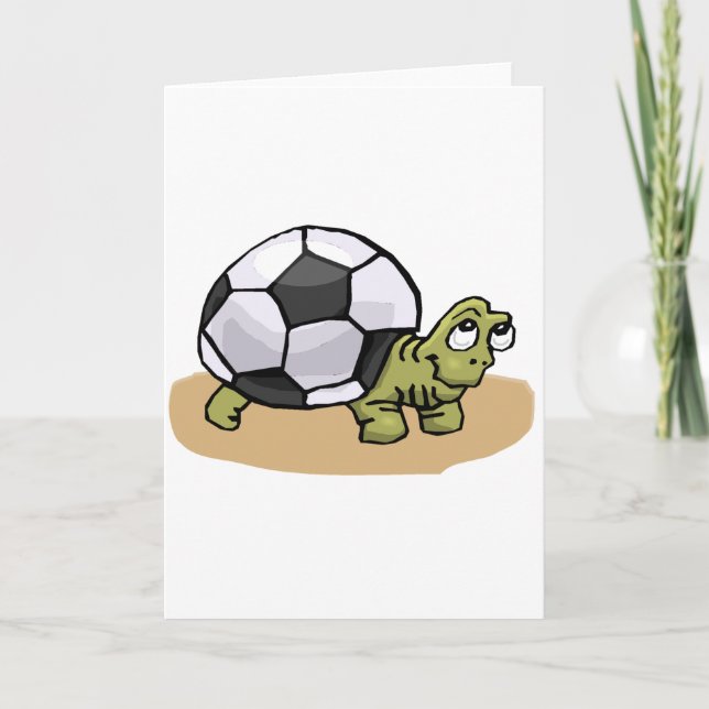 Tarjeta Festiva Fútbol (Tortuga) (Anverso)