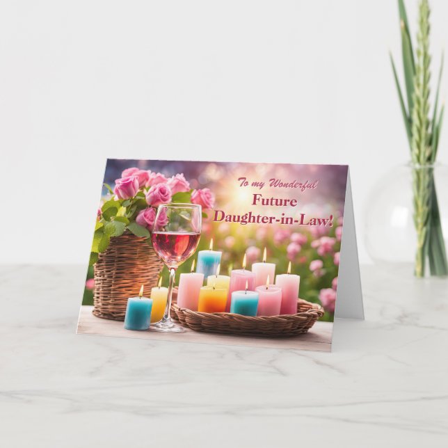 Tarjeta Festiva Future Daughter in Law to Be Happy Mothers Day  (Anverso)