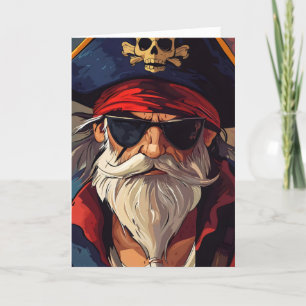 Tarjeta Festiva Gafas de sol piratas de Guay