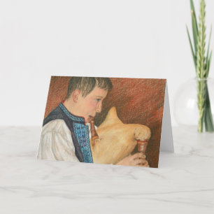 Tarjeta Festiva Gaitero de Gajde