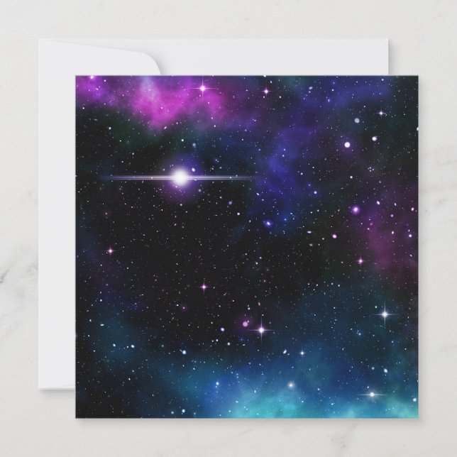 Tarjeta Festiva Galaxia (Anverso)