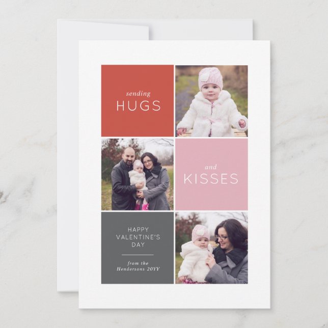 Tarjeta Festiva Galería 3 Foto Valentine (Anverso)