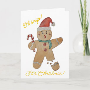 Tarjeta Festiva Galleta de jengibre