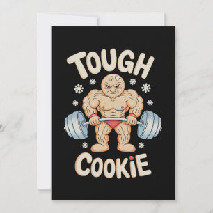 Tarjeta Festiva Galleta Dura Entrenamiento en el Gimnasio Pan de J