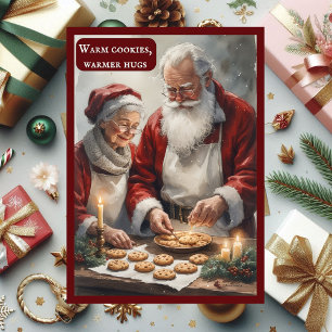 Tarjeta Festiva Galletas Calientes Abrazos Más Cálidos La Historia