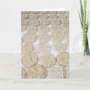 Tarjeta Festiva Galletas de Avena con Coco