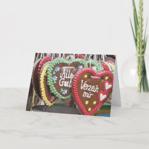 Tarjeta Festiva Galletas de jengibre decorativas