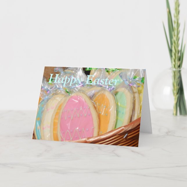 Tarjeta Festiva Galletas de Pascua (Anverso)